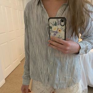 Cloth & Stone striped button up top